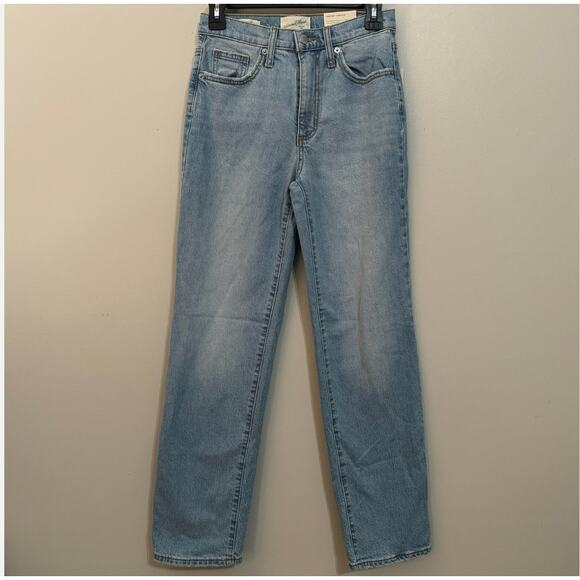 Universal Thread Jeans Womens 2 Short High Rise 90s Straight Comfort Stretch - Picture 2 of 10